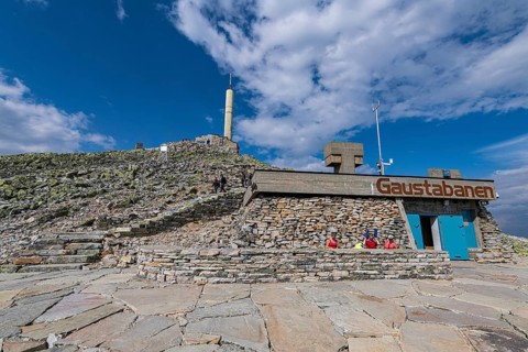 Mountain station of Gausta or Gaustatoppen highest mountain in Norway