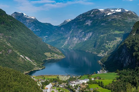 Overlook over Geirangerfjord