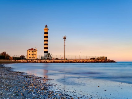 Faro lighthouse in the evening light