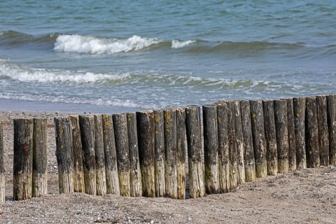 Buhne am Strand