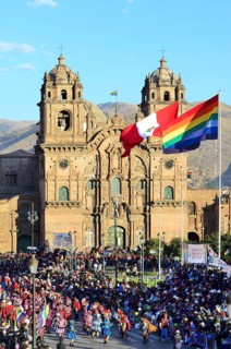 Parade on the eve of Inti Raymi
