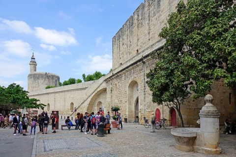 Tour de Constance tower and Porte de la Gardette in the northern ramparts