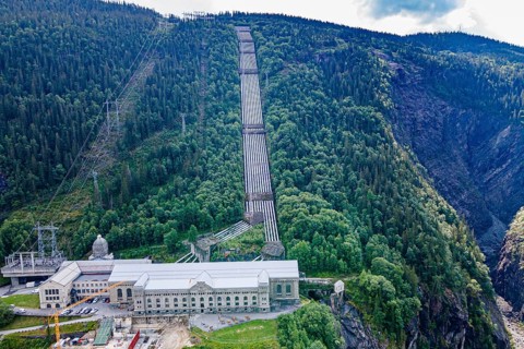 Aerial of the Hydroelectric power station