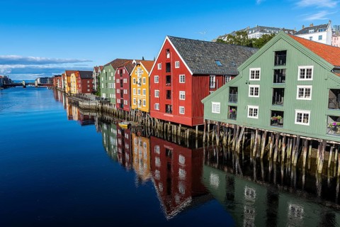 Old storehouses along the Nidelva