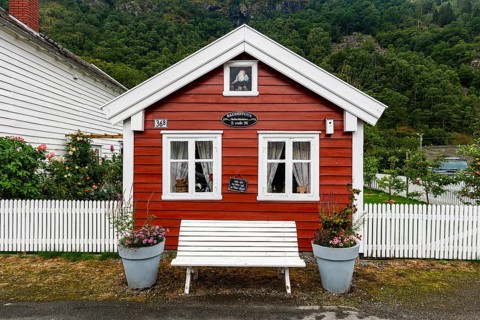 Historic houses in Laerdal