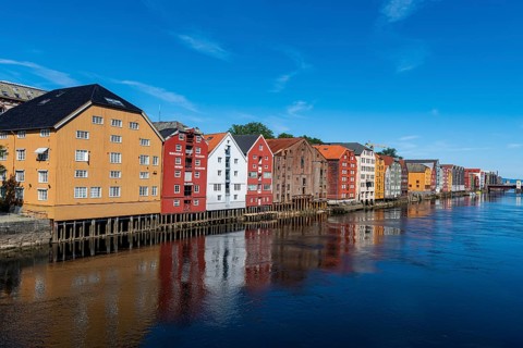 Old storehouses along the Nidelva