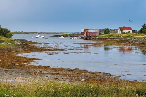 Red boat shed