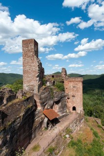 Medieval rock castle