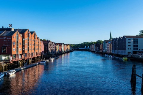 Old storehouses along the Nidelva