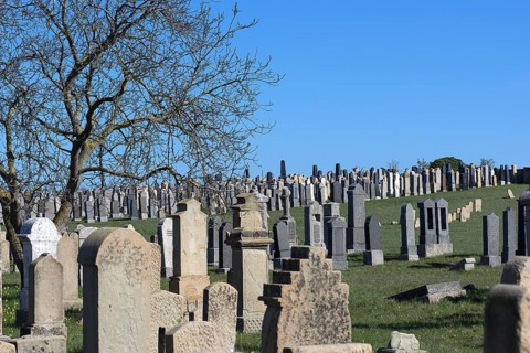 Gravestones at the Old Jewish Cemetery since 1432