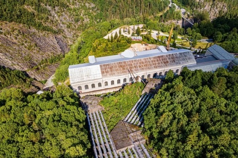 Aerial of the Hydroelectric power station
