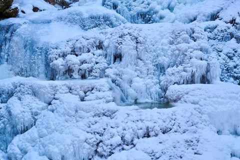 Frozen Riesloch waterfalls