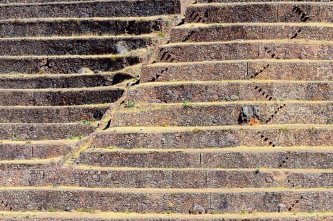 Walled terraces in the Inca ruins
