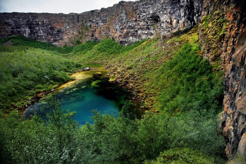 Lava rock canyon