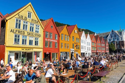 Open air cafes