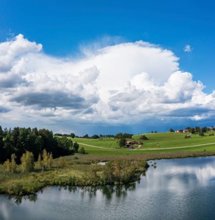 Thunderclouds over Riegsee