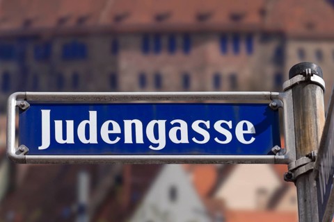 Street sign in the Judengasse