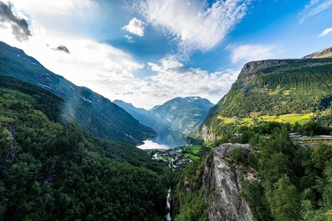 Overlook over Geirangerfjord