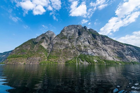 Steep cliffs in Geirangerfjord