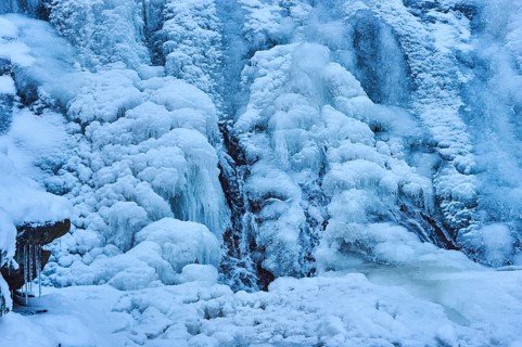 Frozen Riesloch waterfalls