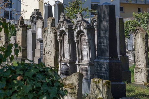 Gravestones at the Old Jewish Cemetery