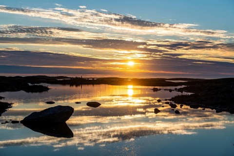 Sunset over the Unesco world heritage site