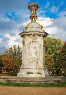 The Beethoven Haydn Mozart Monument in the Berlin Tiergarten