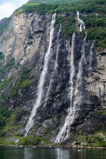 Waterfall in Geirangerfjord