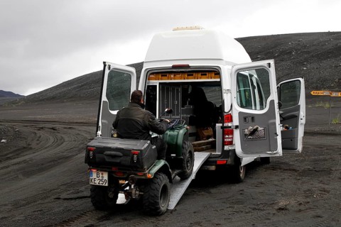 ATV is loaded into Sprinter