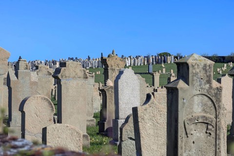 Gravestones at the Old Jewish Cemetery since 1432