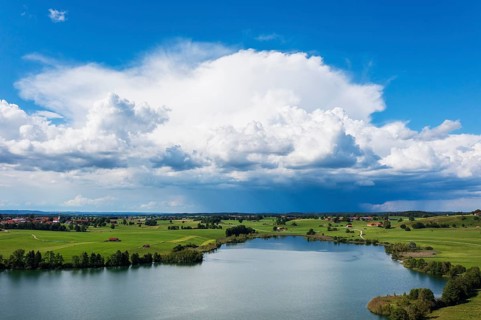 Thunderclouds over Riegsee