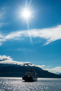 Ferry in Lyngenfjord