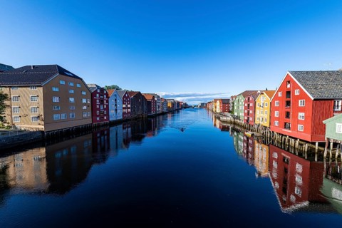 Old storehouses along the Nidelva