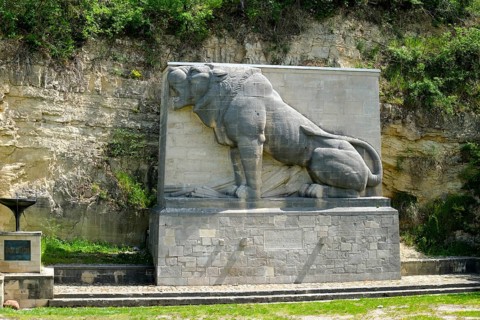 Lion Monument near Bad Koesen