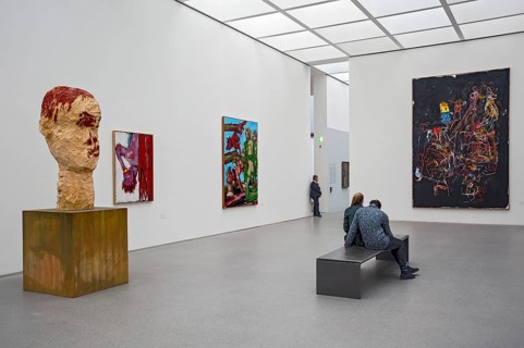 Room with works by Georg Baselitz