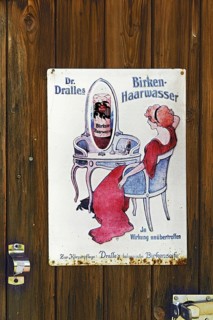 Old enamel sign