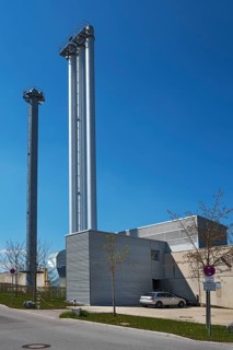 Plant for district heating and steam supply