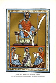 Gilbert of Poitiers and three of his pupils