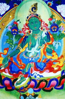 Green Tara Thangka