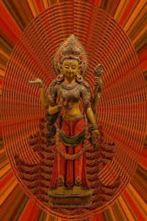 The Goddess Bhrikuti statue