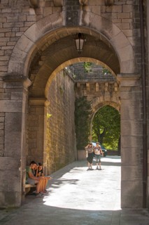 Tourists enjoying San Marino