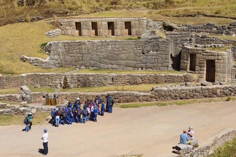 Temple complex of the Inca water sanctuary
