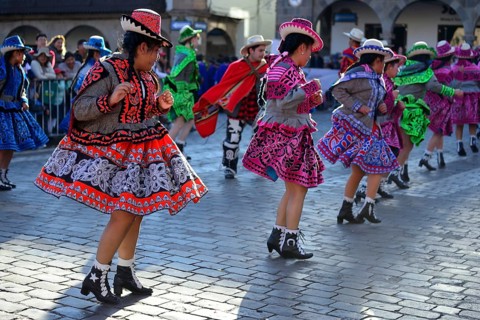 Parade on the eve of Inti Raymi