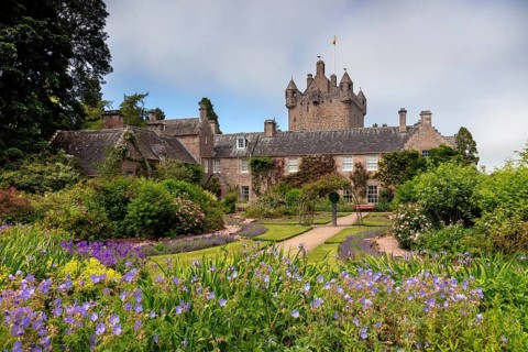 Cawdor Castle with garden near Inverness