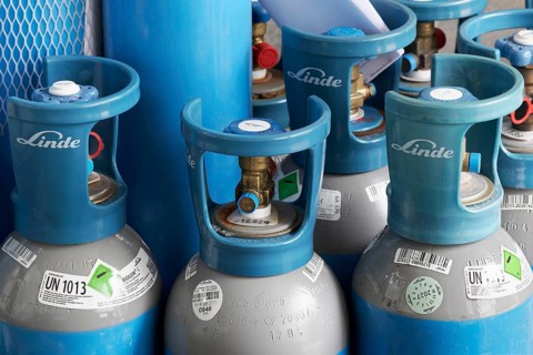 Steel cylinders with Biogon C gas from Linde AG