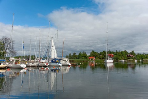 Sailing boats sailing yachts in the marina