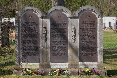 Gravestones at the New Jewish Cemetery