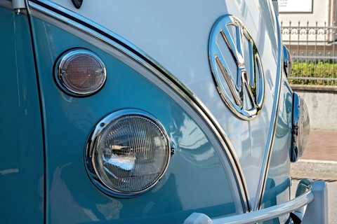 Front of a Volkswagen type 2 Transporter