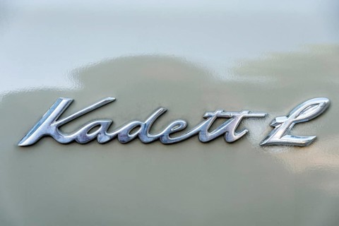 Type plate on classic car Opel Kadett type B