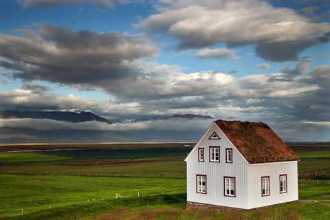House in landscape